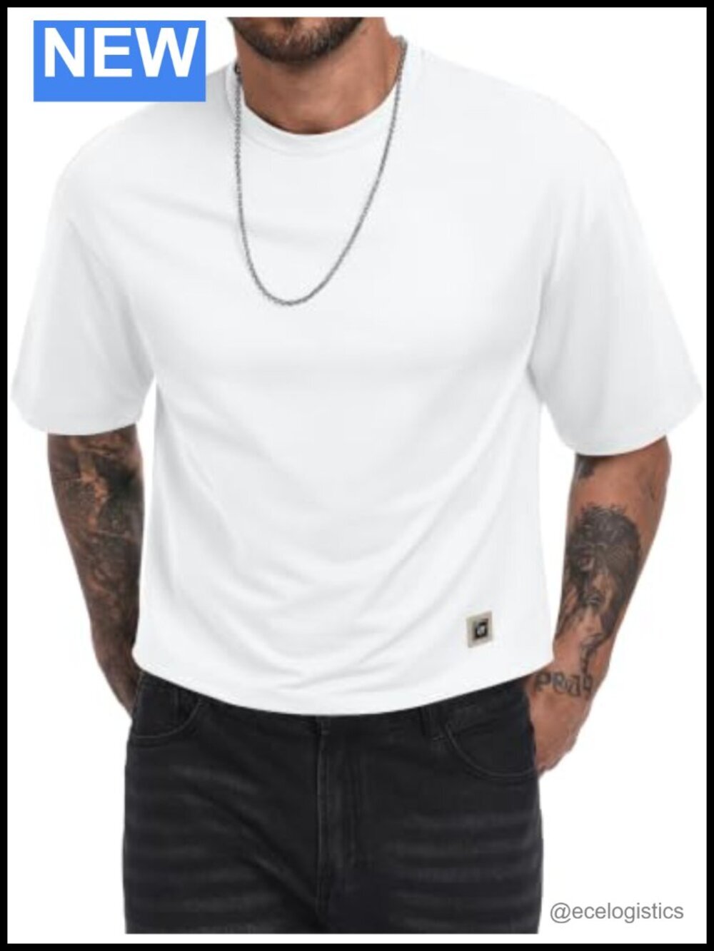 Heavyweight Polyester Blend Cropped Tee | Drop Shoulder Boxy Top